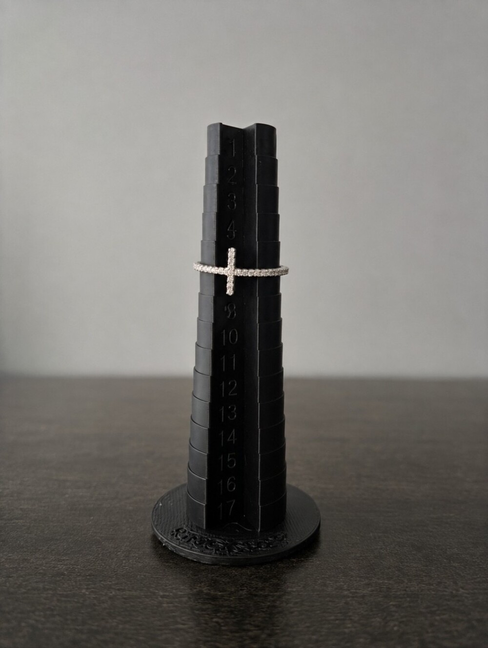 BLACK RING SIZER 3D Printed